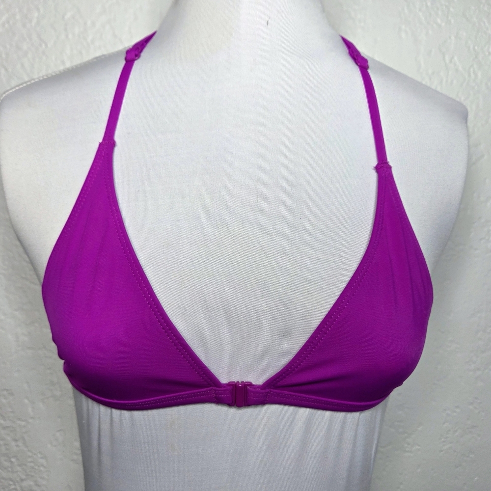 Out From Under Urban Outfitters Pink Triangle Racerback Bikini Top Size Small